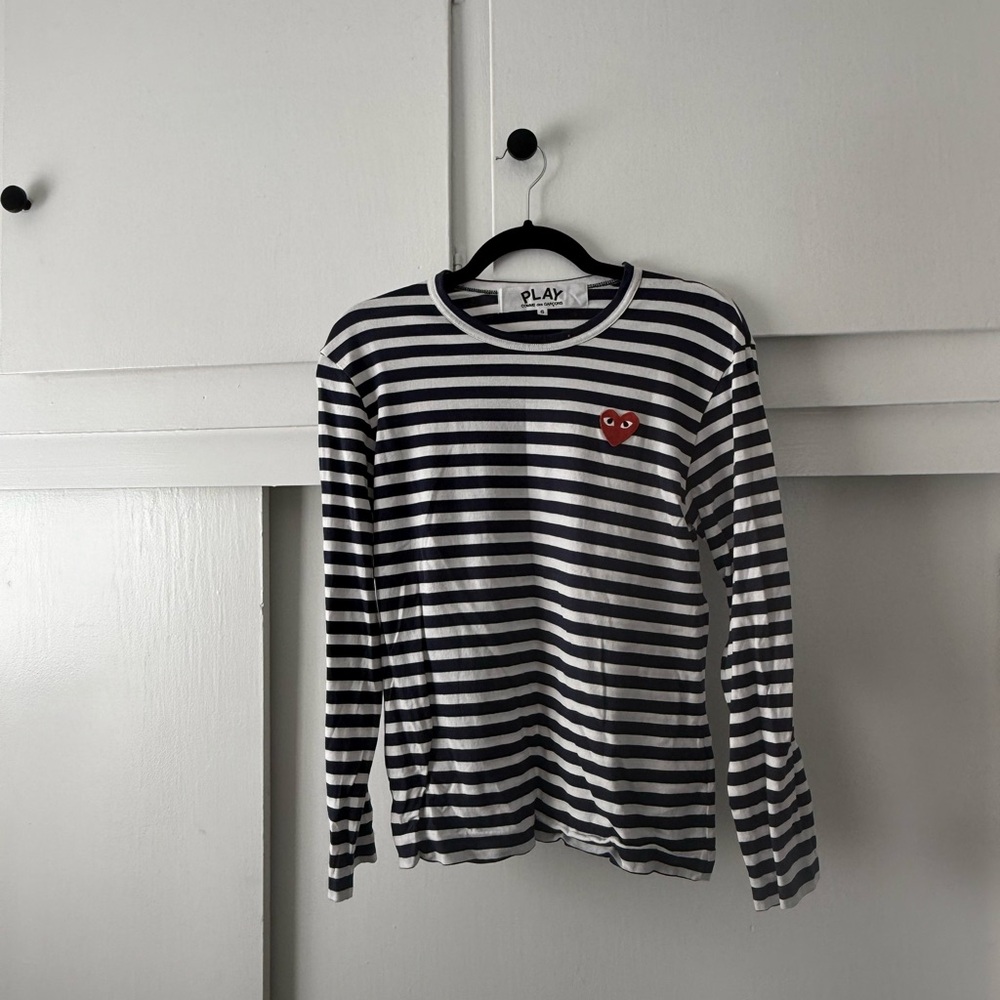 CDG Play Striped Long Sleeve